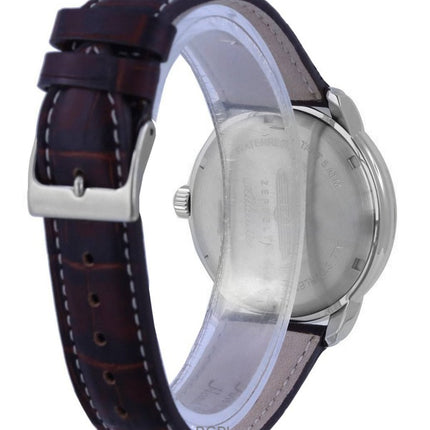 Zeppelin Atlantic Beige Dial Correa de cuero Cuarzo 8442-5 84425 Watch de Men es