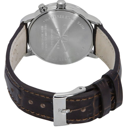 Reloj Zeppelin Friedrichshafen con correa de piel y esfera dorada de cuarzo 85375 para mujer