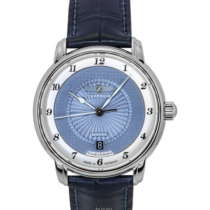 Reloj Zeppelin Friedrichshafen 85563 automático para mujer con correa de piel y esfera azul