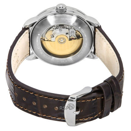Reloj Zeppelin Friedrichshafen 85565 automático para hombre con correa de piel y esfera dorada