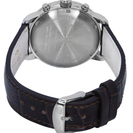 Reloj Zeppelin Friedrichshafen Cronógrafo Correa de piel Esfera dorada Cuarzo 85845 para hombre