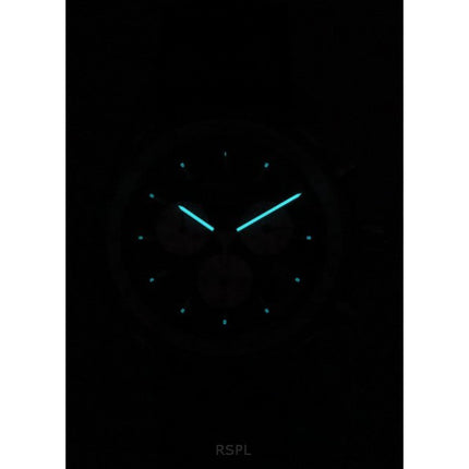 Reloj Zeppelin LZ 14 Marine Cronógrafo Correa de piel Esfera negra Cuarzo 88882 para hombre