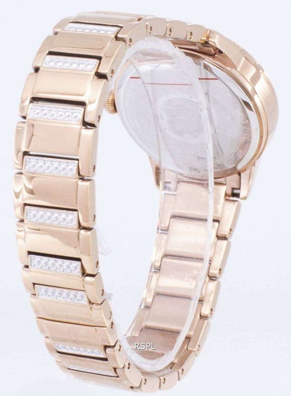 Bulova cristal TurnStyle 98 L 247 cuarzo diamante Acentos Watch de Women
