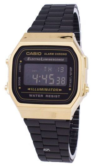 Reloj Unisex Casio Vintage cron√≥grafo alarma Digital A168WEGB-1B