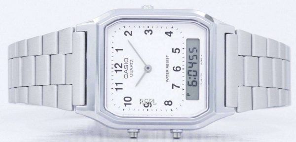 Casio Vintage hora Dual anal√≥gico cuarzo Digital AQ-230A-7BMQ AQ230A-7BMQ Watch de Men