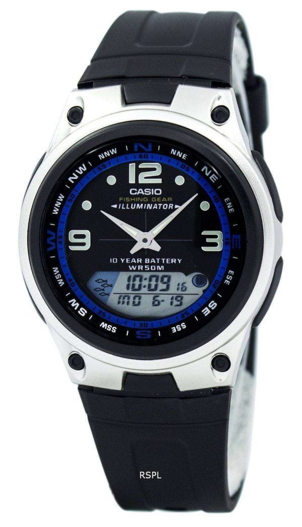 Casio análogo Digital Out Gear pesca iluminador AW-82-1AVDF AW-82-1AV reloj de hombres