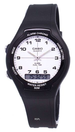 Reloj Casio Analógico Digital Dual Time AW-90H-7BVDF AW-90H-7BV hombre