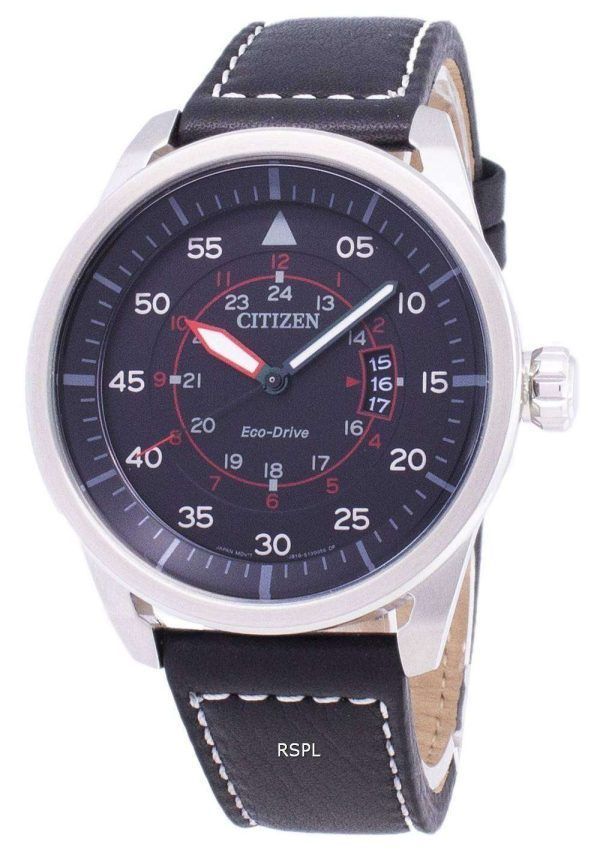 Avion de ciudadano Eco-Drive AW1361-01E analógico reloj de Men