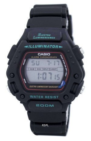 Reloj Casio Digital Classic alarma cronógrafo WR200M DW-290-1V DW-290-1 de los hombres