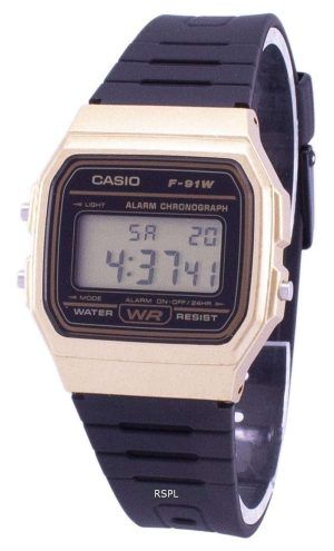 Reloj Unisex Casio Vintage Cron√≥grafo cuarzo despertador F-91WM-9 F91WM-9A