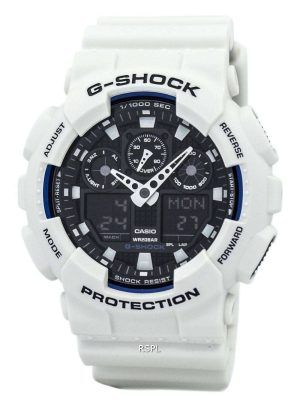 Casio G-Shock mundo tiempo blanco Analógico Digital GA-100B-7A hombres reloj