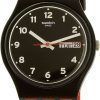 Reloj Unisex Swatch Originals rojo Grin cuarzo GB754