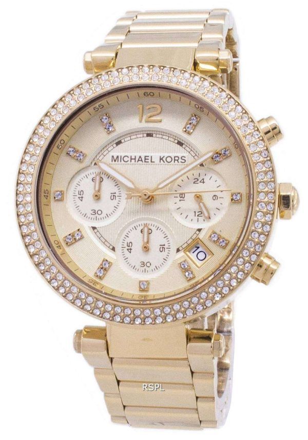 Reloj Michael Kors Parker Glitz Cronógrafo cristales MK5354 de las mujeres