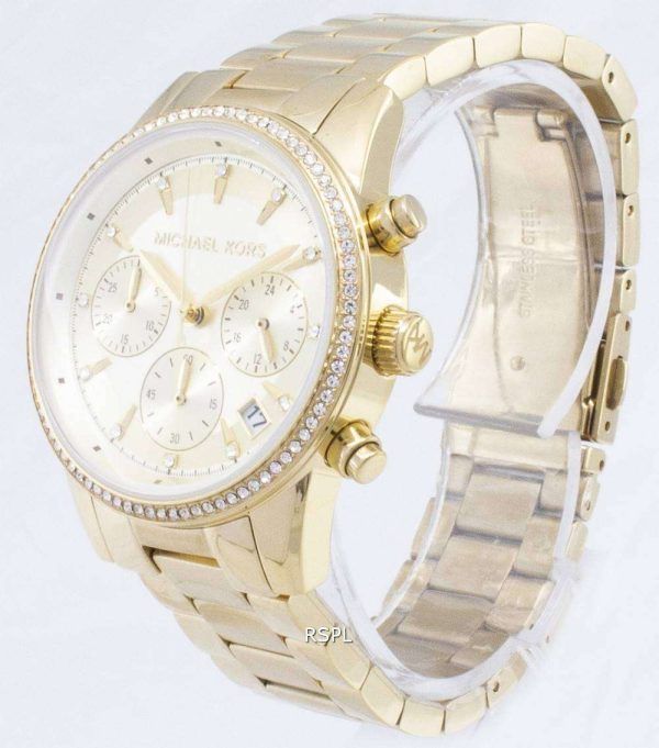 Michael Kors Ritz Cron√≥grafo cuarzo diamante Acentos MK6356 Watch de Women