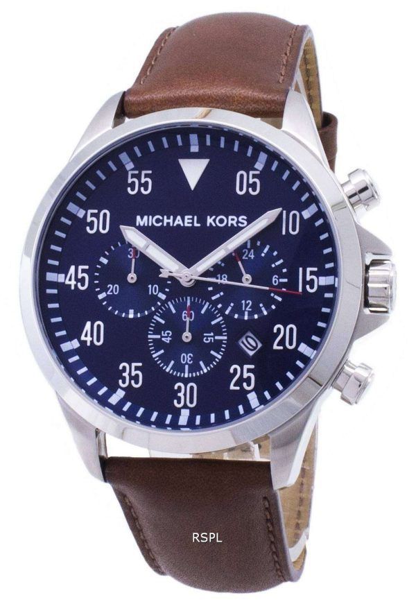 Michael Kors calibre Cronógrafo esfera azul MK8362 reloj de hombres