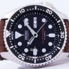 Reloj relaci√≥n cuero marr√≥n SKX007J1-LS7 200M de los hombres de Seiko Automatic Diver