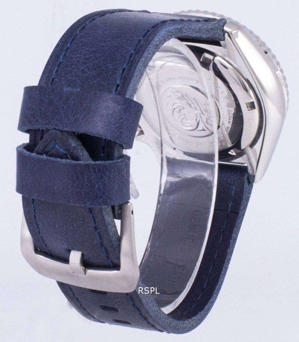 Reloj 200M cuero azul oscuro Varonil de correa de Seiko autom√°tico SKX009J1-LS13 Diver