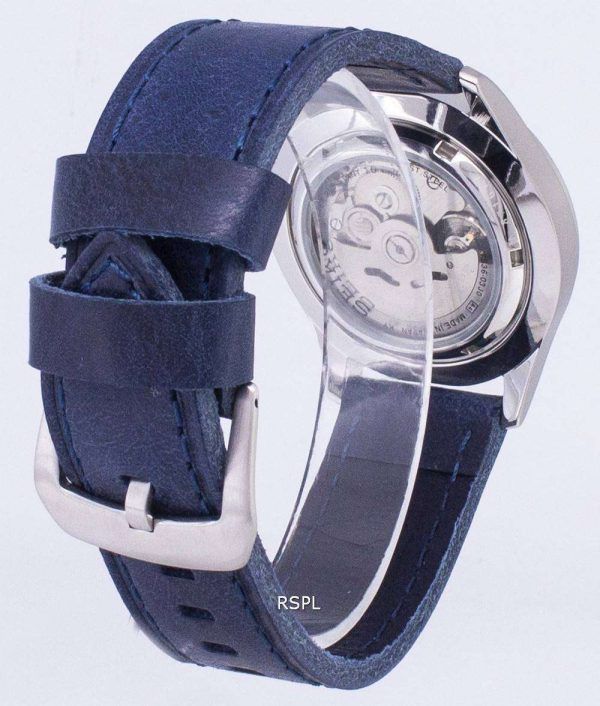 Seiko 5 Sports SNZG11J1 LS13 Jap√≥n de reloj de los hombres de la correa de cuero azul oscuro
