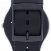 Reloj Unisex Swatch originales rebelde negro cuarzo suizo SUOB702