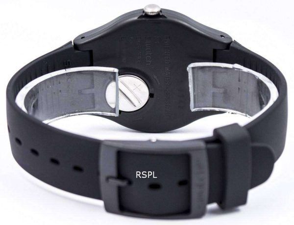 Reloj Unisex Swatch originales Dark Rebel cuarzo suizo SUOB704