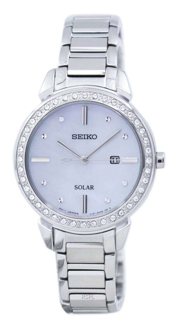Reloj Seiko Solar Diamond Accent SUT327 SUT327P1 SUT327P de las mujeres