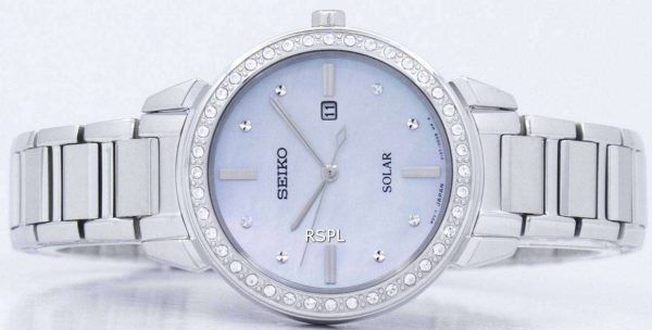 Reloj Seiko Solar Diamond Accent SUT327 SUT327P1 SUT327P de las mujeres