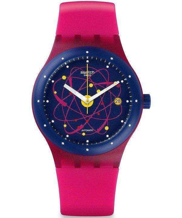 Reloj Unisex Swatch originales Sistem rosa SUTR401 autom√°tico