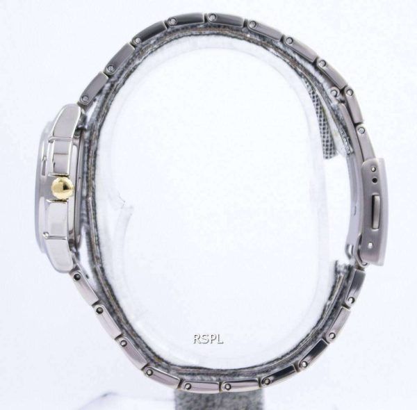 Reloj Seiko zafiro titanio cuarzo 100M SXA115 SXA115P1 SXA115P de las mujeres