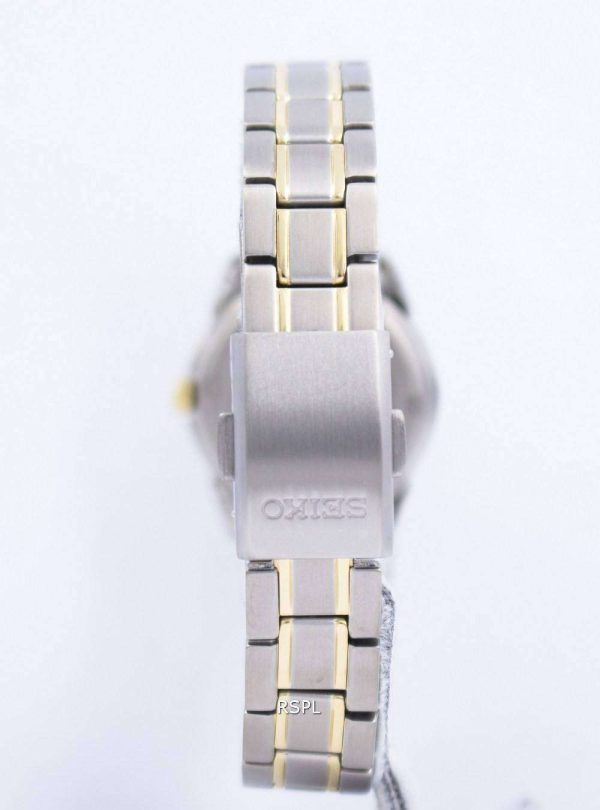 Reloj Seiko zafiro titanio cuarzo 100M SXA115 SXA115P1 SXA115P de las mujeres