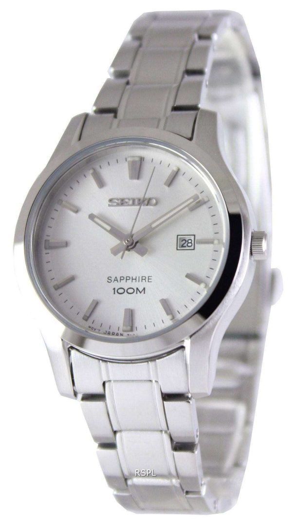 Reloj Seiko zafiro cuarzo 100M SXDG61P1 SXDG61P de las mujeres