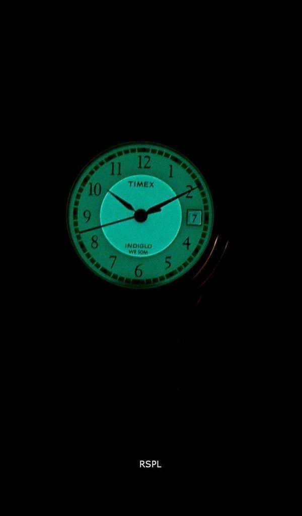 Cl√°sico de Timex Indiglo cuarzo T29271 Watch de Women