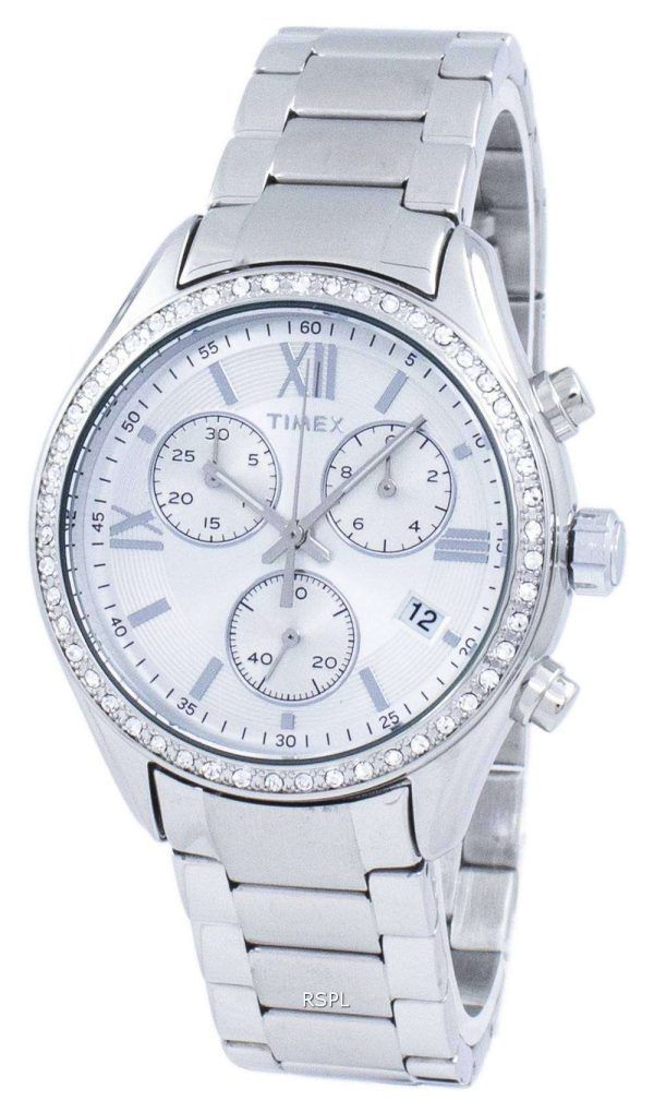 Reloj Timex Miami Cron√≥grafo cuarzo diamante acento TW2P66800 de las mujeres