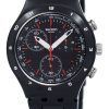 Swatch Irony negro revestido reloj Unisex de cuarzo Chorongraph YCB4019AG