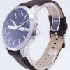 Armani Exchange cuarzo Dial azul marino marrón cuero correa AX2133 reloj de hombres