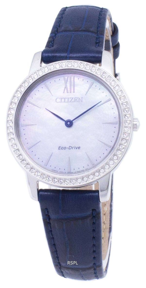 Ciudadano Eco-Conduzca EX1480 - 15D diamante Acentos analógico Watch de Women