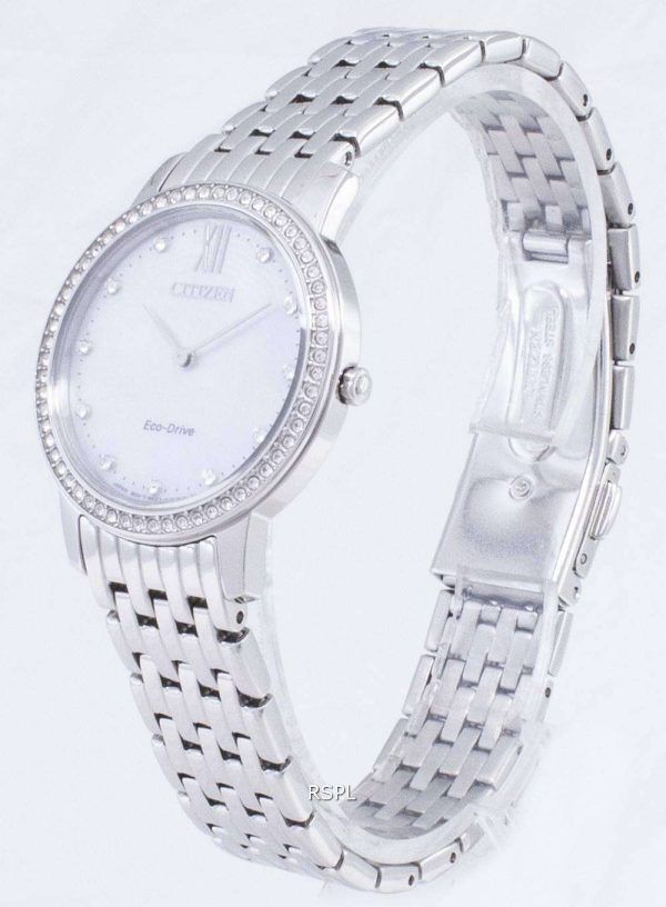 Ciudadano Eco-Conduzca EX1480-82D diamante Acentos analógico Watch de Women