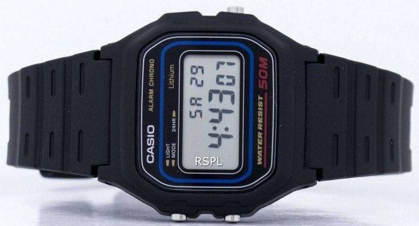 Reloj despertador Casio Digital crono W-59-1VQ hombres