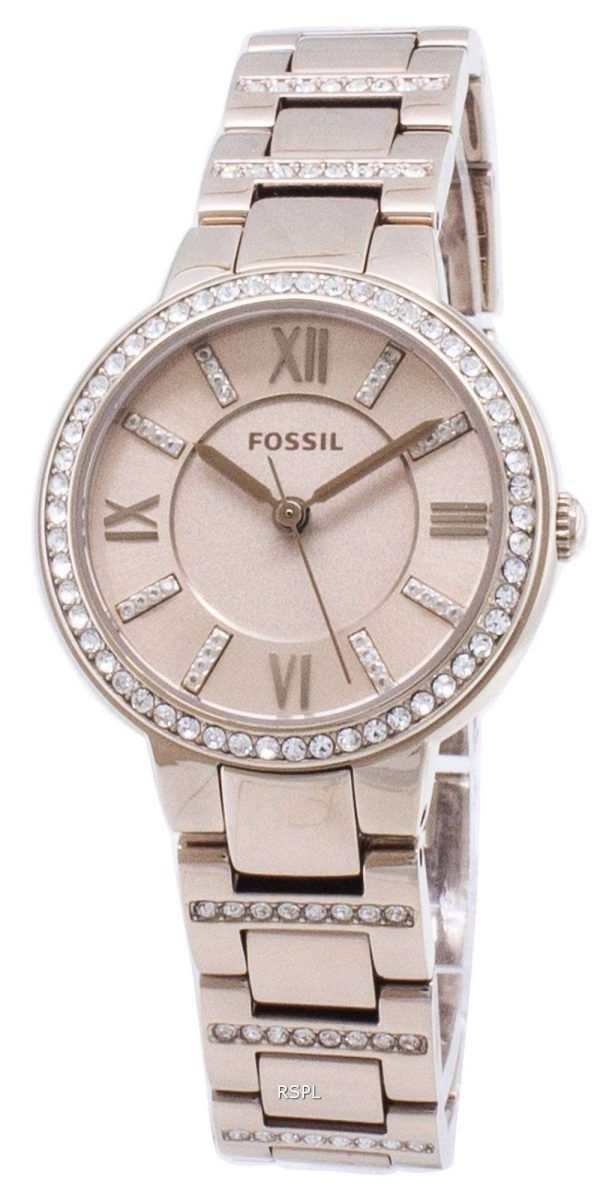 Fósiles diamante Virginia ES4482 Acentos cuarzo reloj de mujer