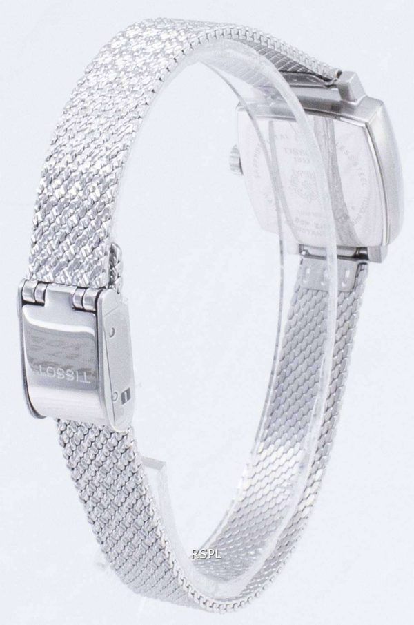 Tissot T-Lady Lovely Square T 058.109.11.036.00 T0581091103600 Diamond Acentos cuarzo reloj de mujer