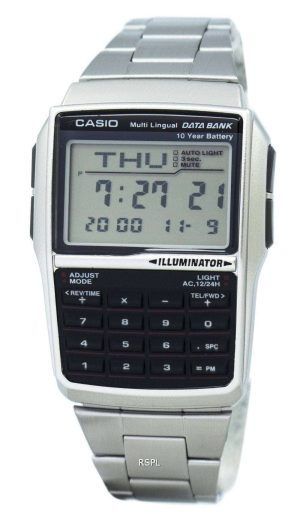 Casio Youth digital Data Bank 5 alarma multi-lingual DBC-32D-1ADF DBC-32D-1 reloj de caballero