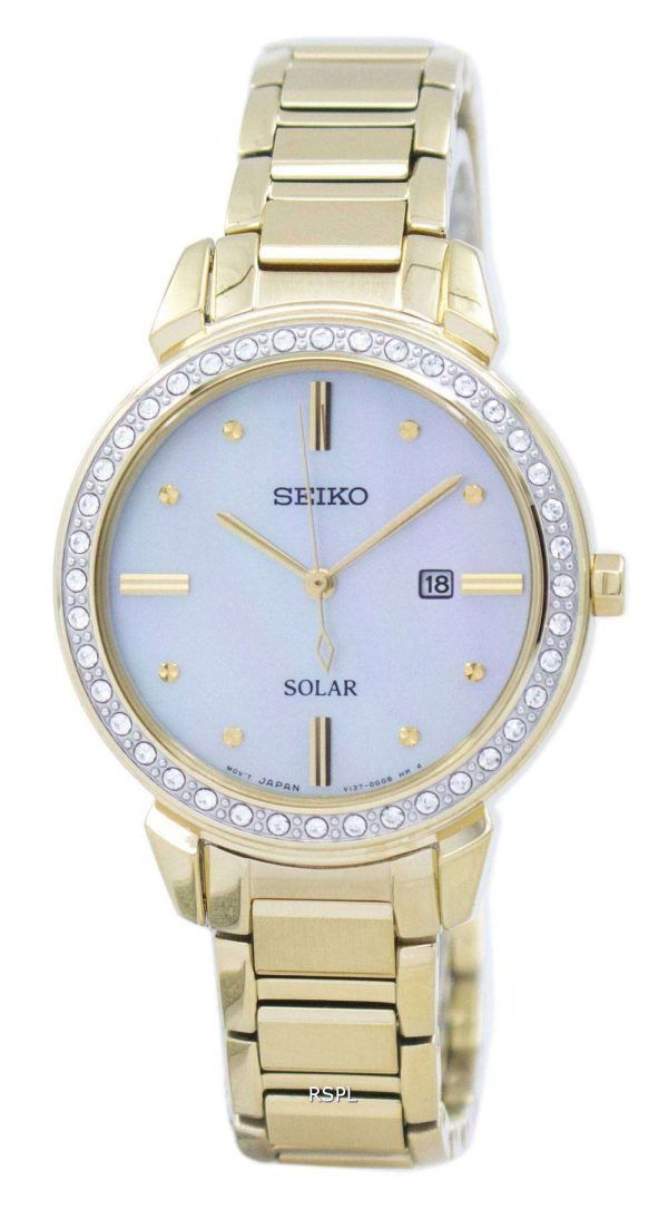 Seiko solar Diamond Accent SUT330 SUT330P1 SUT330P reloj de mujer