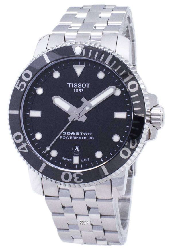 Tissot T-Sport Seastar T 120.407.11.051.00 T1204071105100 Powermatic 80 300M Relojes de hombre