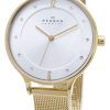 Skagen Anita oro tono malla pulsera cristalizada SKW2150 reloj de la mujer