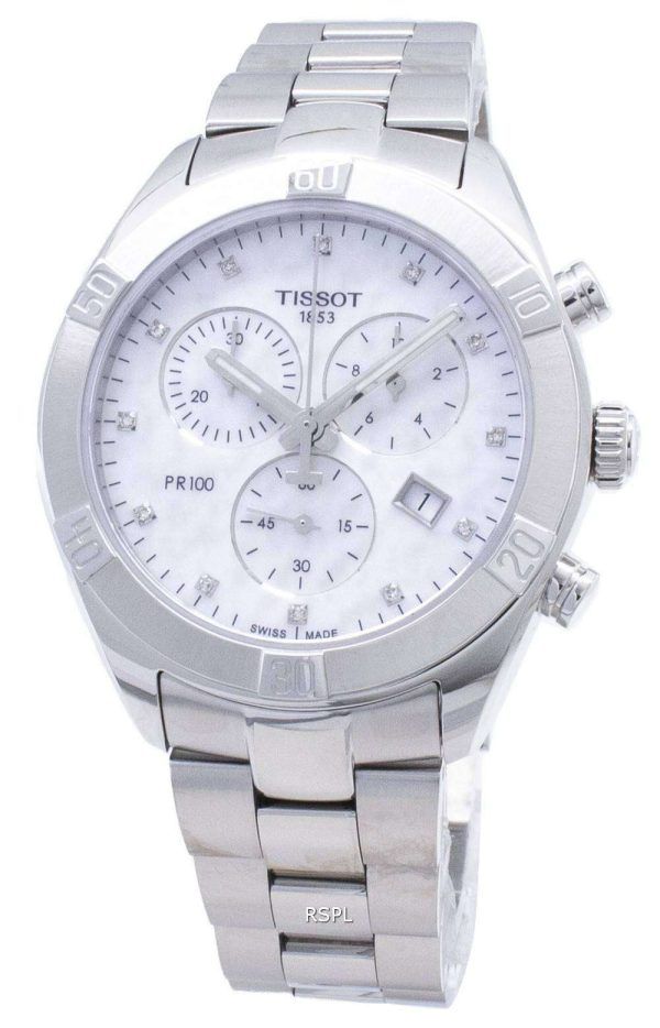 Tissot T-Classic PR 100 Sport Chic T101.917.11.116.00 T1019171111600 Reloj cronógrafo para mujer