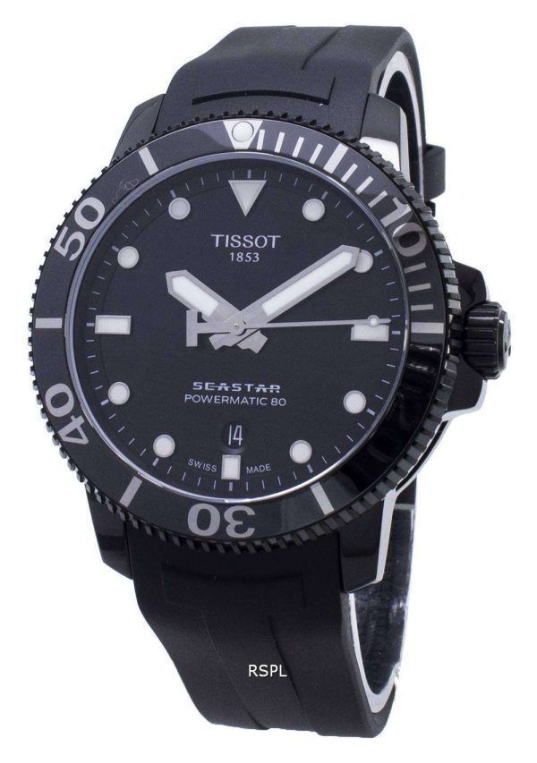 Tissot T-Sport Seastar Powermatic 80 T120.407.37.051.00 T1204073705100 Reloj automático para hombre de 300 m.