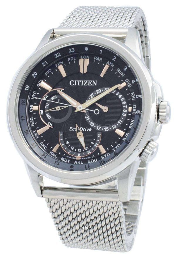 Reloj Citizen Calendrier Eco-Drive BU2020-70E Cronógrafo Reloj mundial para hombre
