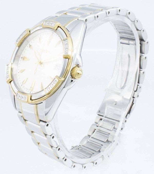 Reloj Seiko Classic SKK880P SKK880P1 SKK880 Diamond Acentos de cuarzo para mujer