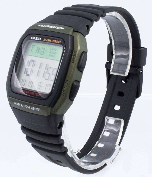 Reloj para hombre Casio Youth W-96H-3AV W96H-3AV Dual Time Chrono 10 años batería