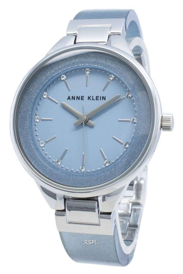 Anne Klein Diamond Accent 1409LBSV Reloj de cuarzo para mujer