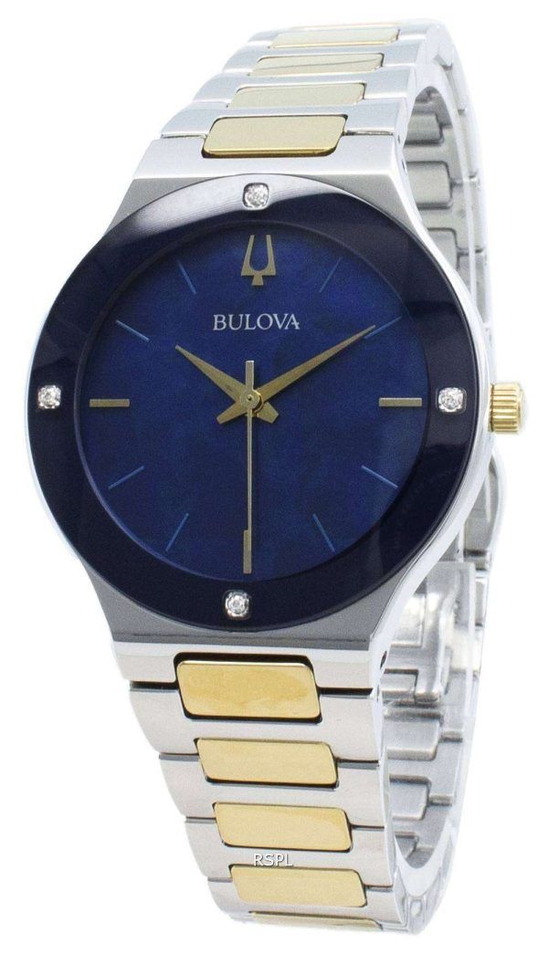 Bulova 98R273 Diamond Accents Reloj de cuarzo para mujer